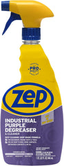 Zep Industrial Purple Cleaner and Degreaser Concentrate - 32 oz (Case of 12) R42310 - Powerful Deep Oil and Grease Cleaning Formula for Machinery, Engine Parts, Shop Floors, and Garages